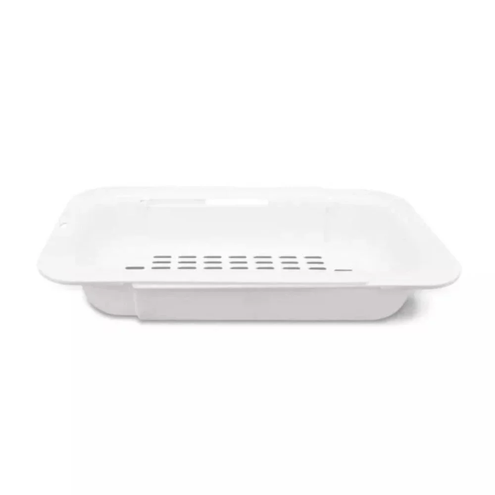 10 x Bullseye's Playground Expandable Sink Colander Translucent, White
